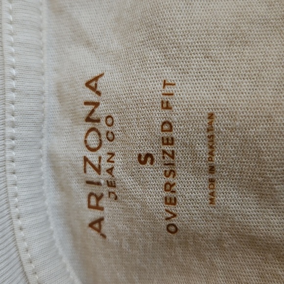 ARIZONA JEAN CO Oversized Raise Your Vibe Graphic Hippie Boho Short Sleeve Tee - Picture 2 of 7